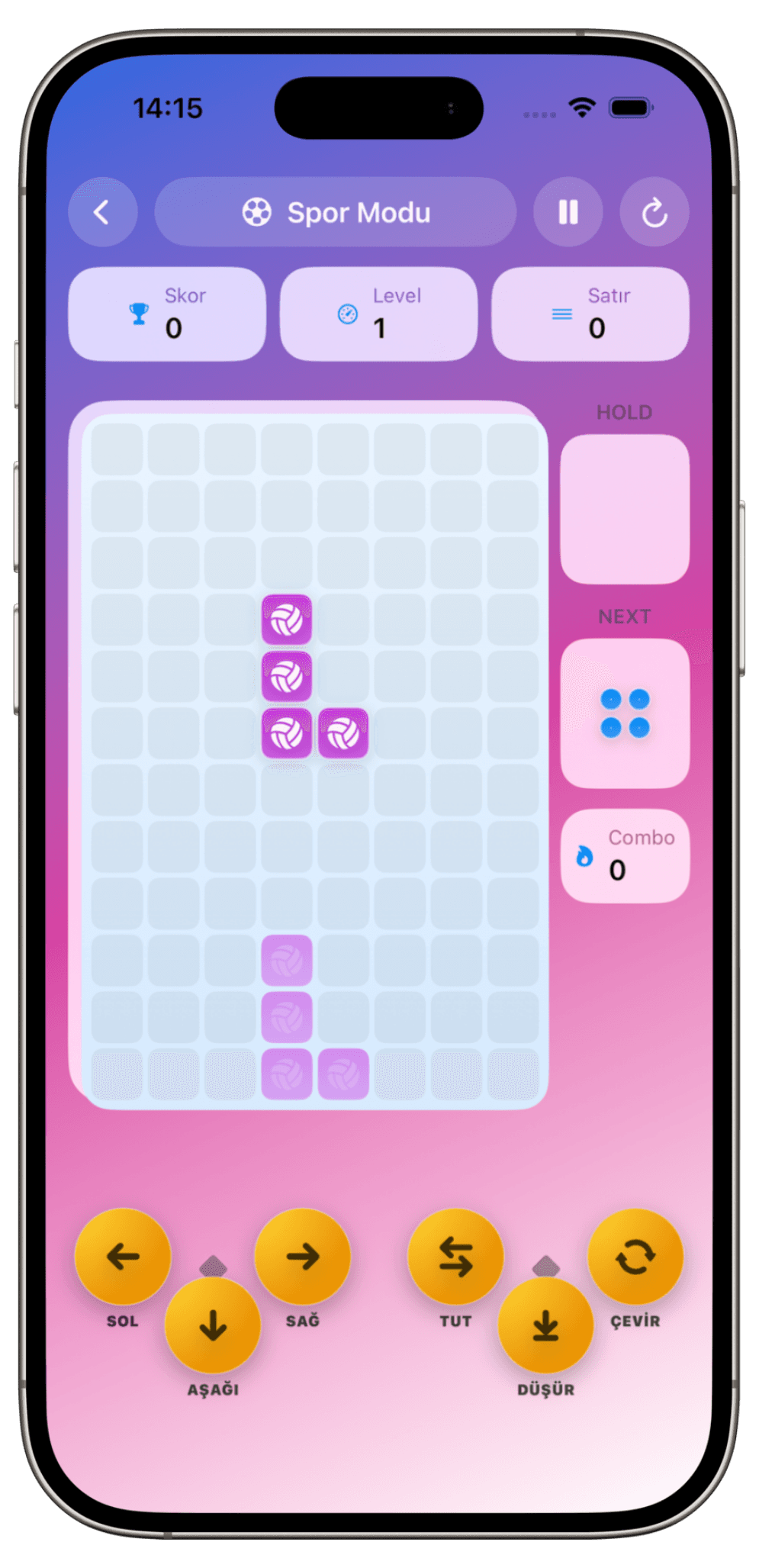 Color Ball Tetris Academy screenshot 1