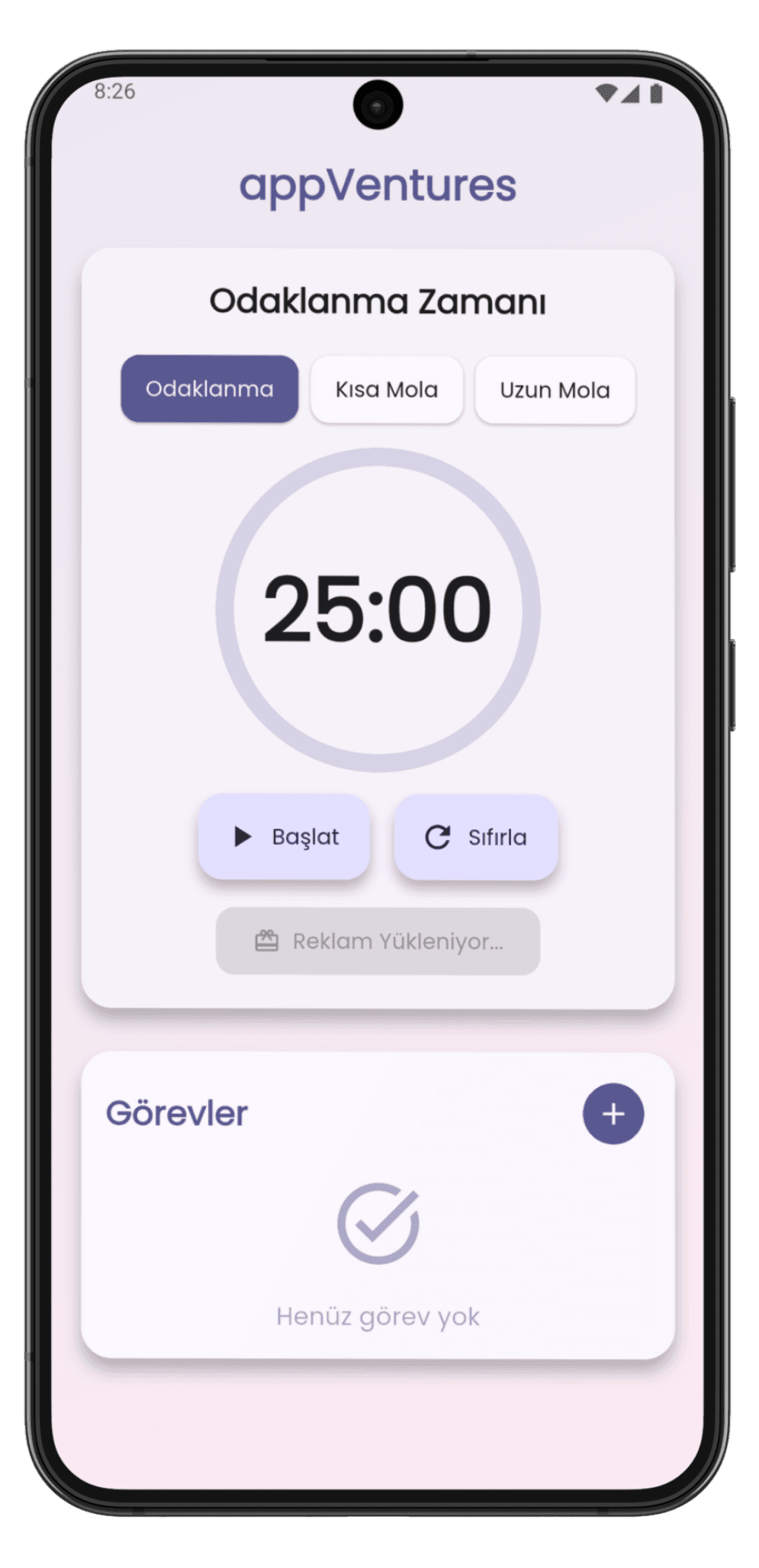 Pomodoro – Odaklan ve Çalış screenshot 1