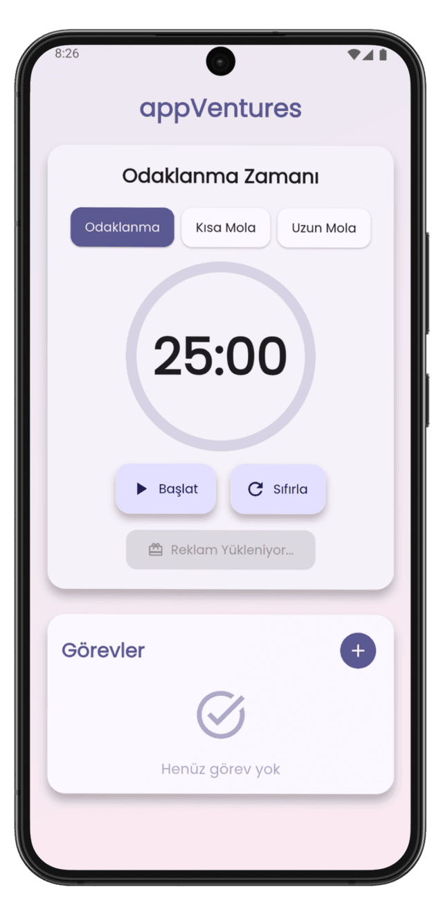 Pomodoro – Odaklan ve Çalış